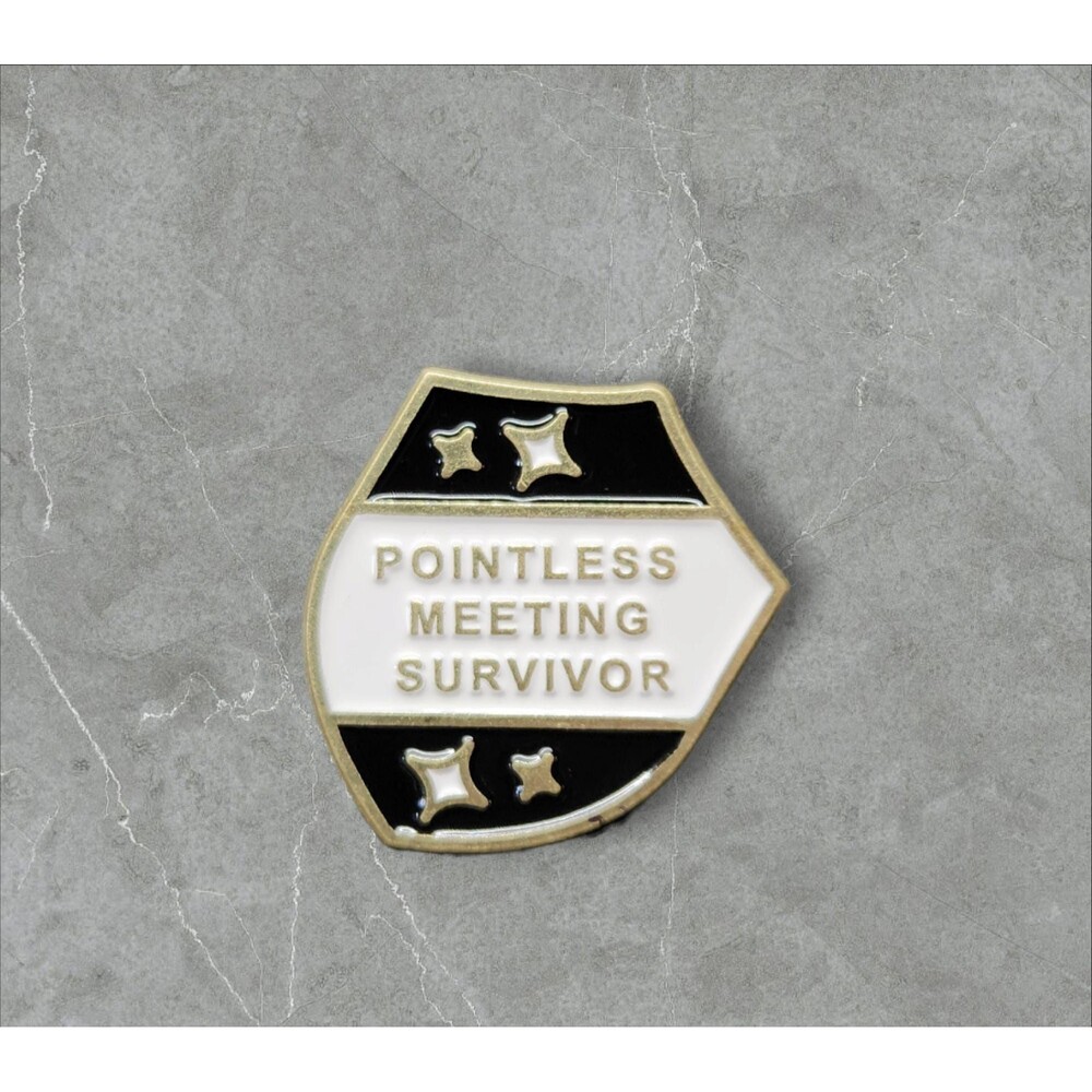 15 Pointless meeting Supervisor| Humorous | Sarcastic Pins | Brooches